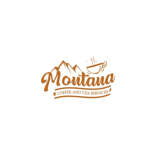 Montain logo concept for Coffe and Tea Service