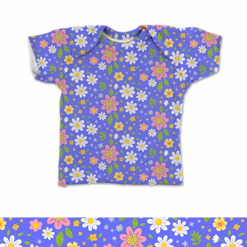 Floral print for girls and toddlers