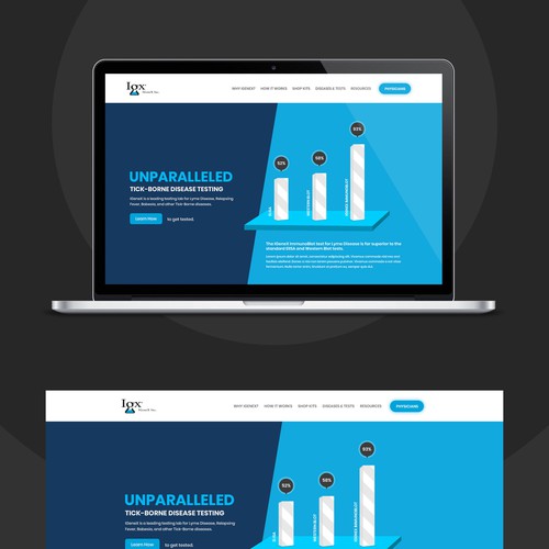 Webdesign concept for Medical Company