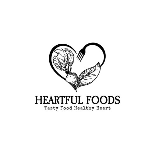 Logo for a heart healthy catering business