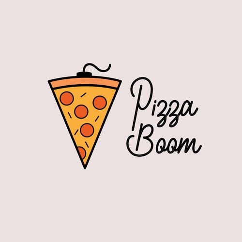 Playful logo for a pizzeria.