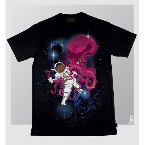 Bear Astronaut Fights Galactic Octopus