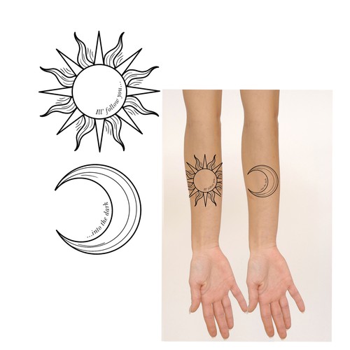 tattoo sun and moon