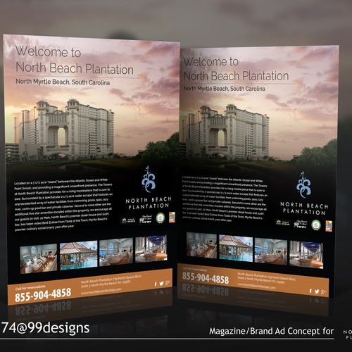 A Magazine/Brand Ad Concept, North Beach Plantation, A Resort In North Myrtle Beach, SC