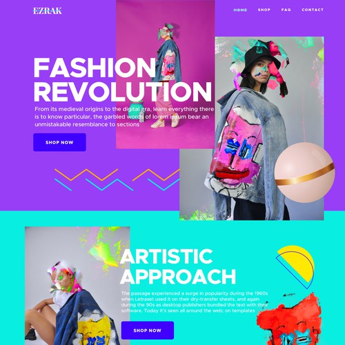 Fashion Artistic Web Design