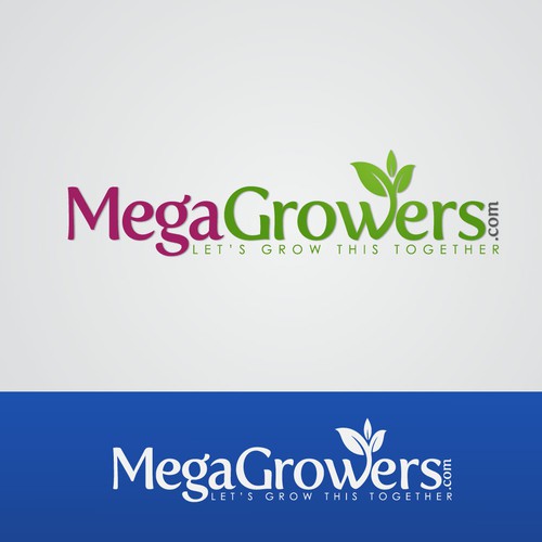 Create the next logo and business card for Megagrowers.com