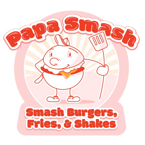 Logo for Papa Smash burgers