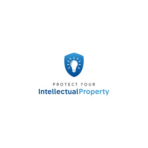 Modern Logo for Protect Your Intellectual Property Course