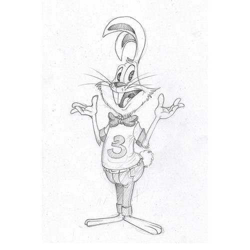 Cute Bunny Character Sketch