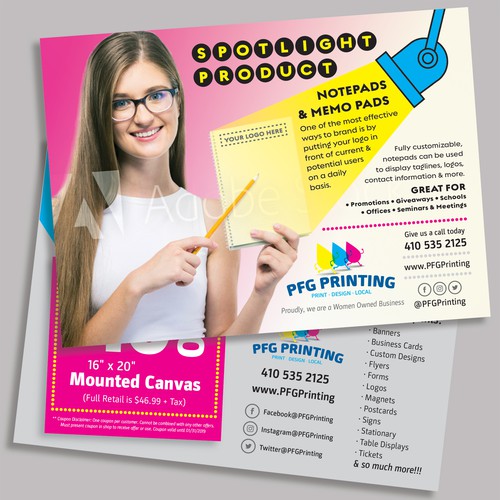 Postcard Promotion for Printing Business