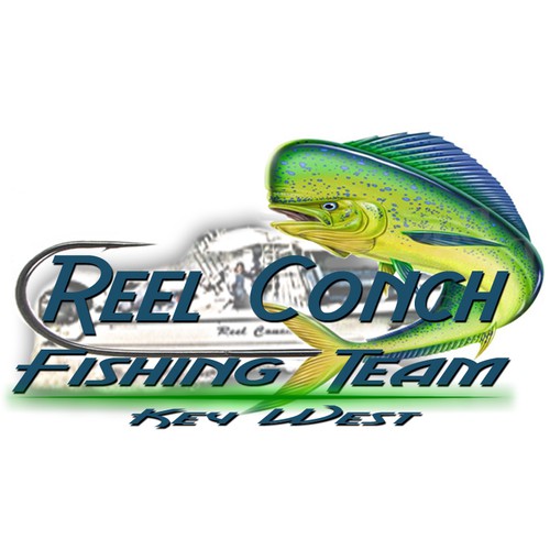 t-shirt design for Reel Conch Fishing
