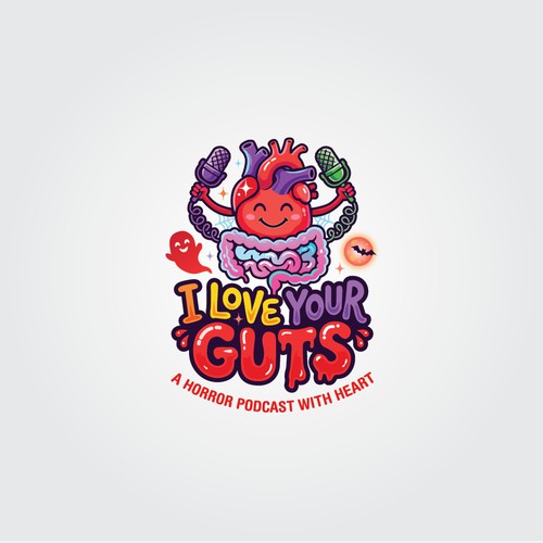 love meets horror for this podcast logo