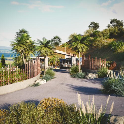 3d render for landscaping