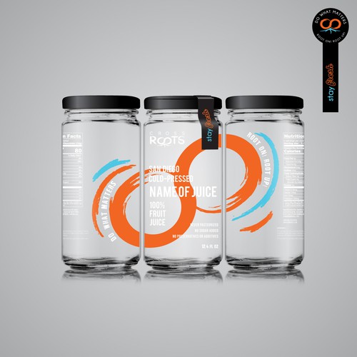 Cross RootS Cold-Pressed Juice Company Label
