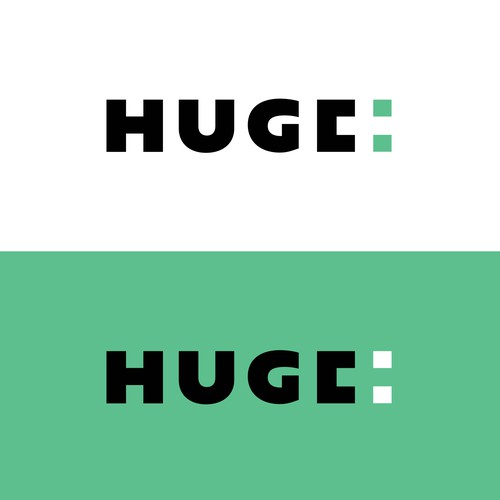 Bold logo for pharmacy named HUGE