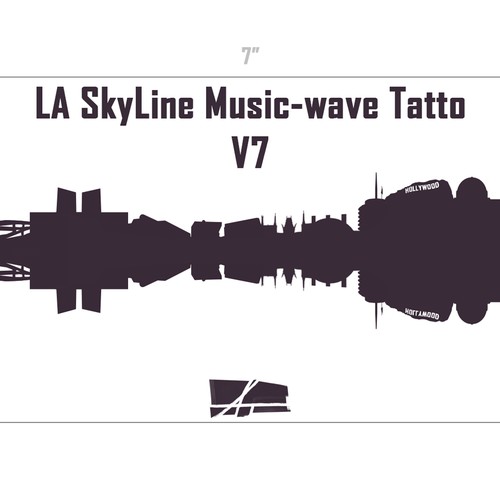 LA SkyLine Music-wave Tattoo