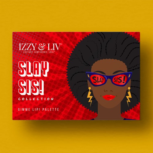 Lipstick collection box set packaging design