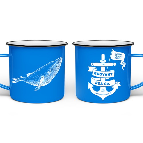 'Buoyant Sea Co' branded mugs