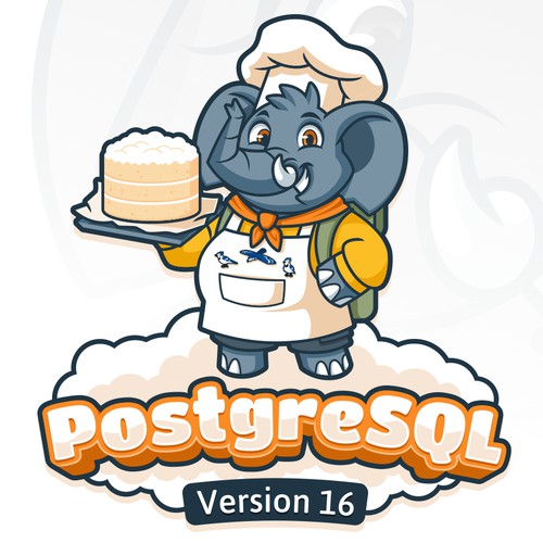 PostgreSQL v16 Release Artwork
