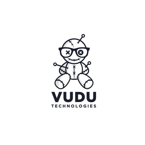 Bold fun logo for Vudu Technologies