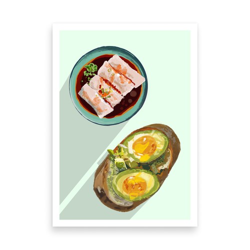 Food fusion Vertical Green.