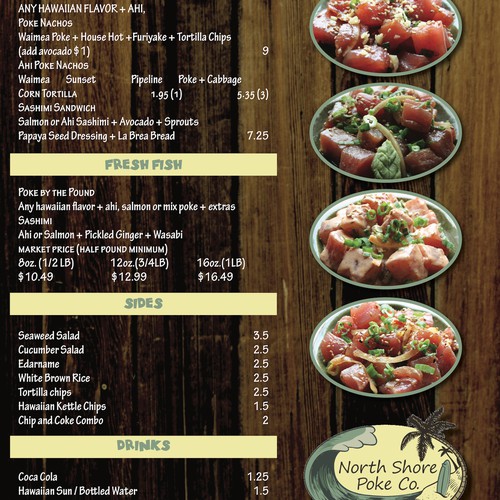Menu for Hawaiian Fish Restaurant