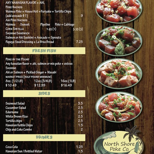 Menu for Hawaiian Fish Restaurant