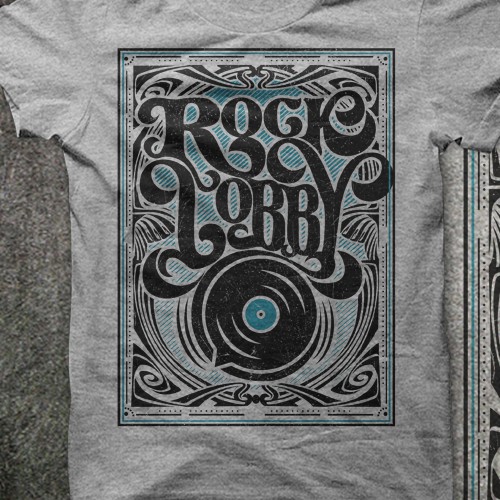 Rock Lobby needs a kickass concert style shirt to promote its new live music app