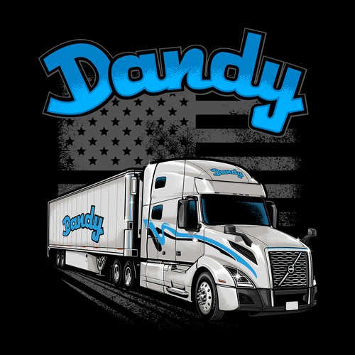 Dandy - Patriotic Trucking T-shirt