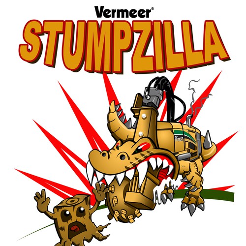 Cartoon like graphic for t-shirts and decals