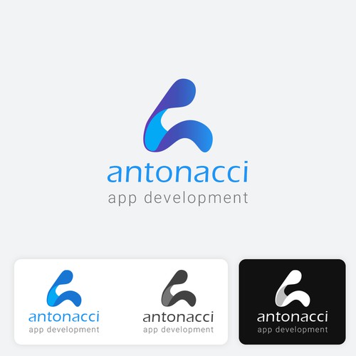 A unique logo for an app development company