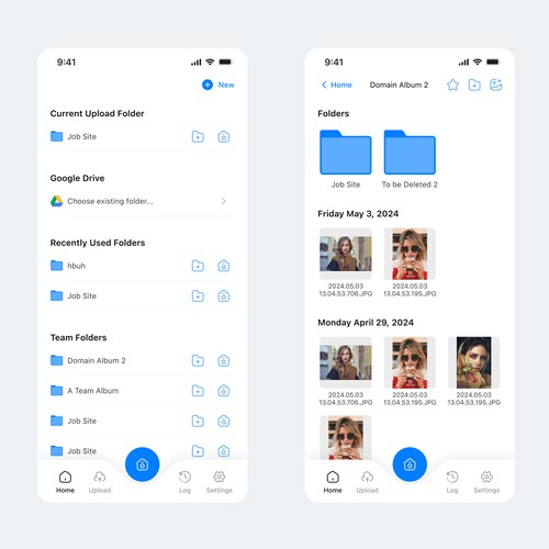 Cloud Storage Mobile App UI/UX Design