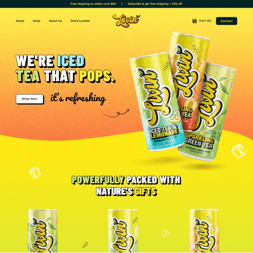 Ice Tea Shopify Website