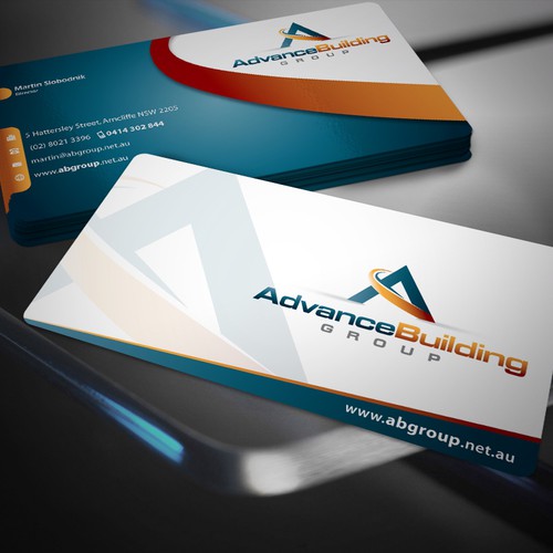 Amazing business cards Advance Building Group