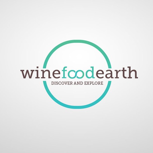 Create an elegant and simple yet catchy logo for WineFoodEarth