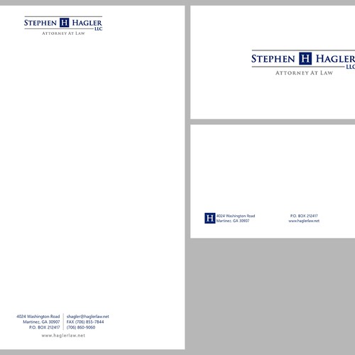 Letterhead for law firm