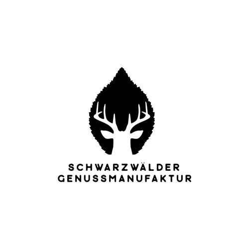 modern logo showing leaf and deer