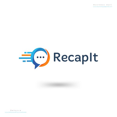 RecapIt–Modern Educational App Logo Design