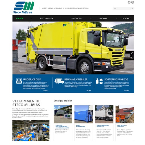 Create a new website for leading supplier of equipment to recycling industry