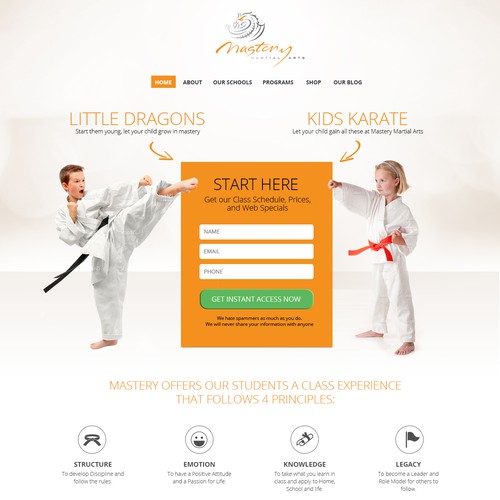 Entry for Mastery Martial Arts