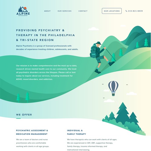 Web Design for Alpine Psychiatry