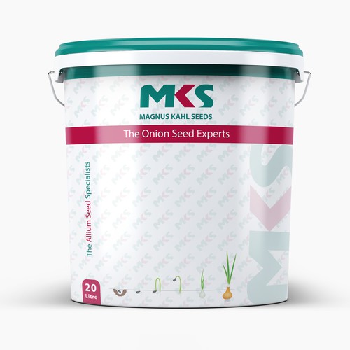 Packaging pail label for Agriculture company 