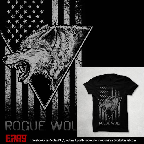 rogue wolv tshirt design