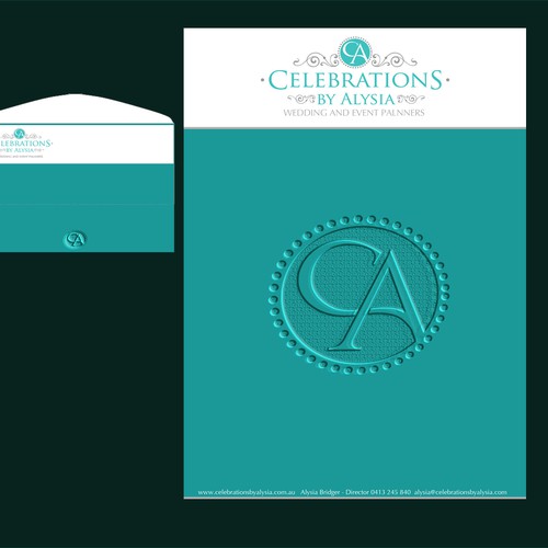 create stylish letterhead for wedding/event planner