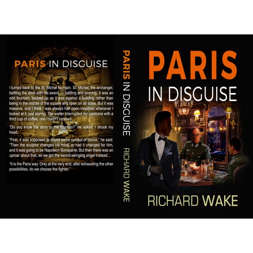 Book cover for mystery/thriller set in occupied France. 