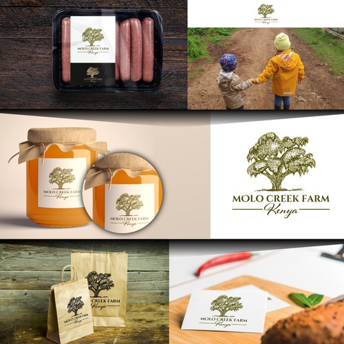 Logo for farm that produces artisanal, high end food and beverage products