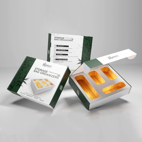 Bamboo organizer bag packaging