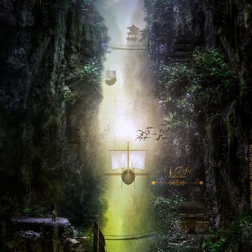  fantasy landscape - mystical, fairytale, 