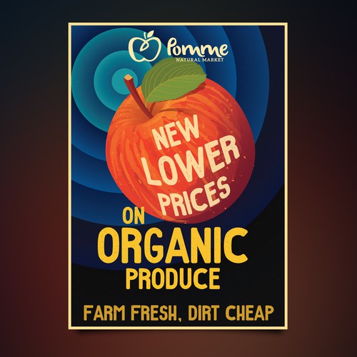 Retro Style Produce Poster