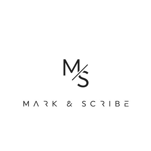 Typographic logo for Mark & Scribe